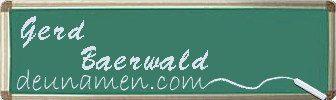 Gerd Baerwald Visitenkarte